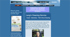 Desktop Screenshot of langscarpetcleaning.com
